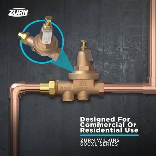 Brass Pressure Regulating 1 in. FIP x FIP PSI-300