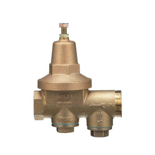 Brass Pressure Regulating 1 in. FIP x FIP PSI-300