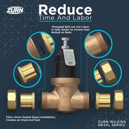 Brass Pressure Regulating 3/4 in. FNPT PSI-400