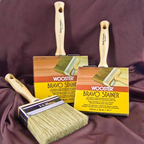 Stainer Brush Bravo Bristle/Polyester 4 in.