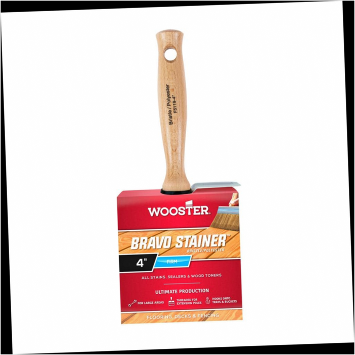 Stainer Brush Bravo Bristle/Polyester 4 in.