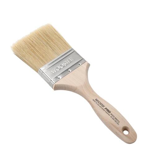 Wall Brush 3 in. Pro White China Bristle Flat