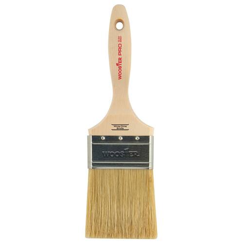 Wall Brush 3 in. Pro White China Bristle Flat