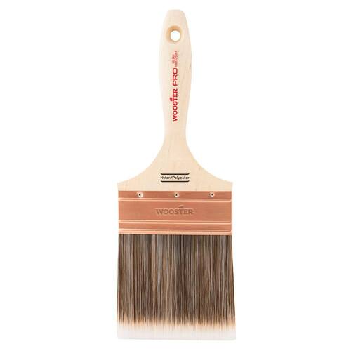 Flat Brush 4 in. Pro Nylon/Polyester