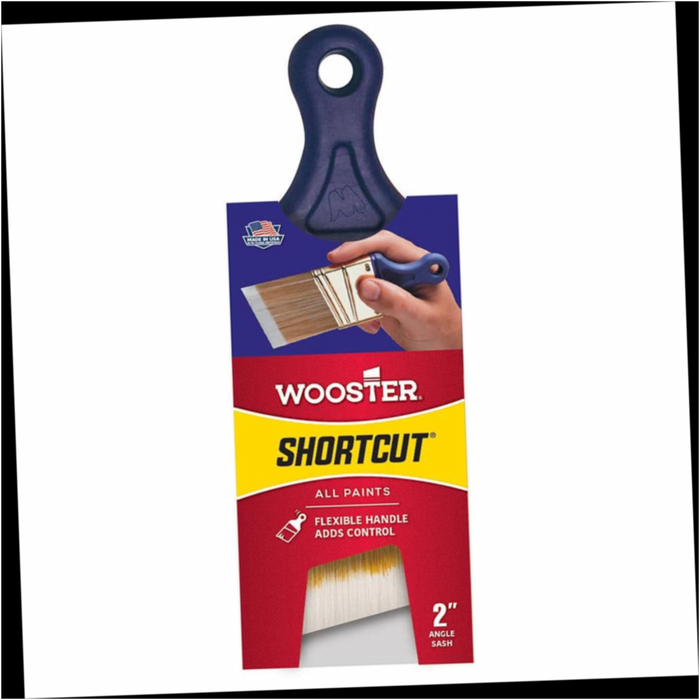 Paint Brush Shortcut Polyester Angled Sash for All Paint Types 2 in.