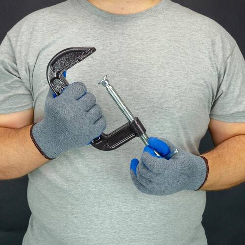 Multi-Purpose Gloves Large Latex-Dipped Cotton