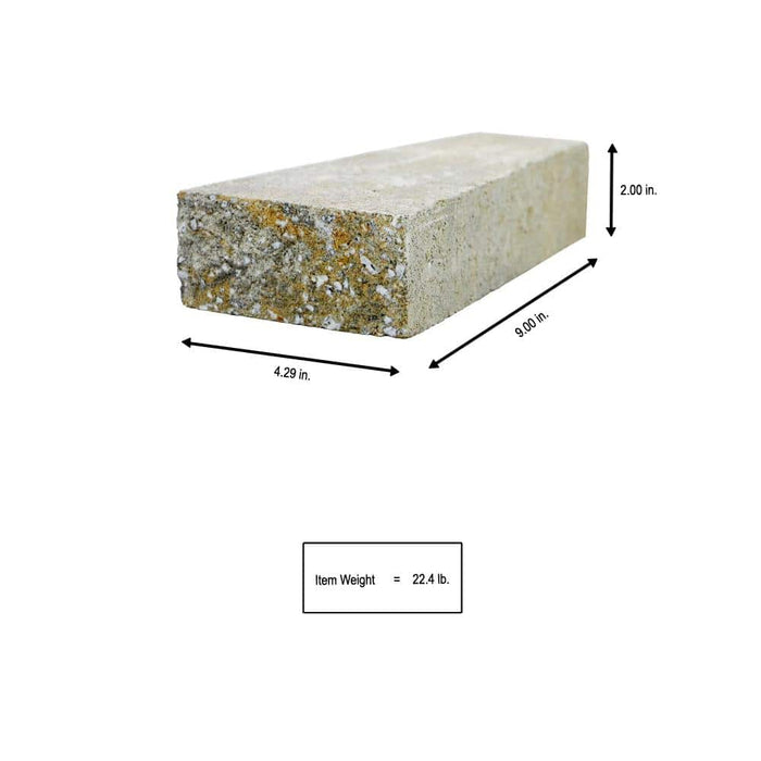 Retaining Wall Cap 2 in. x 4.25 in. x 9 in. Yukon Concrete 3